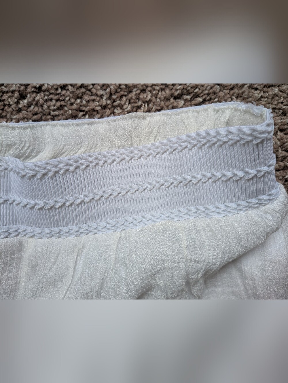 Apt. 9 Wide Leg White Gauze Pants Women's Large - Picture 6 of 11